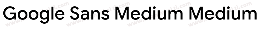 Google Sans Medium Medium字体转换